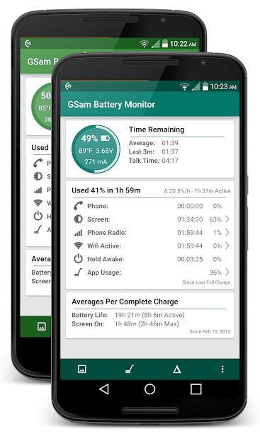 GSam Battery Monitor скриншот 1