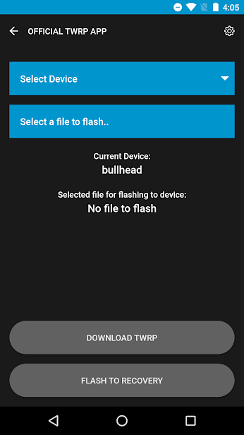 Official TWRP App скриншот 2