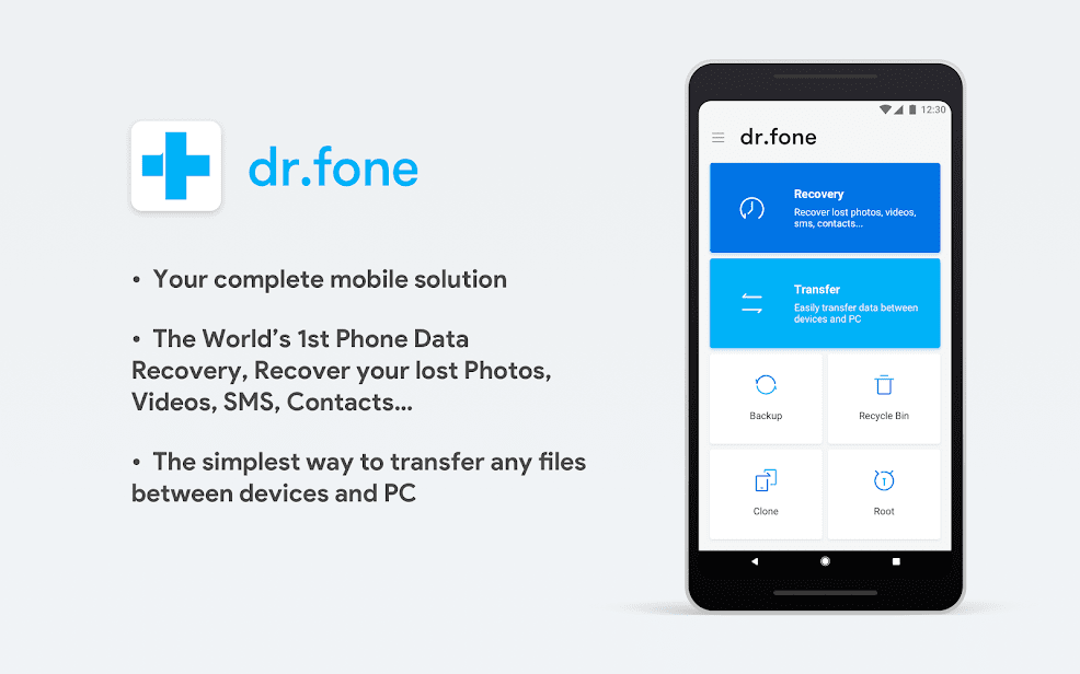 dr.fone - Recovery & Transfer wirelessly & Backup скриншот 1