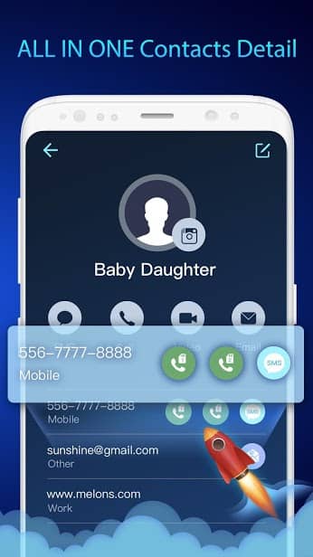 Rocket Contacts- Phone Dialer, Calls Block& Caller скриншот 3