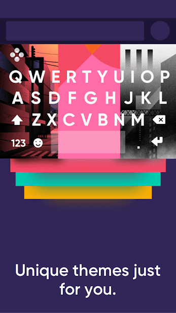 Fleksy клавиатура GIF + emoji скриншот 2