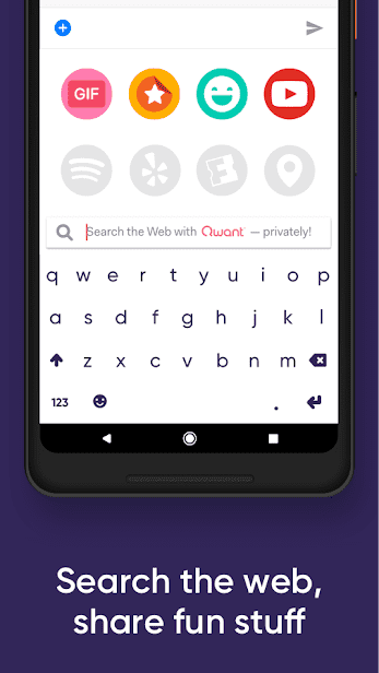 Fleksy клавиатура GIF + emoji скриншот 3