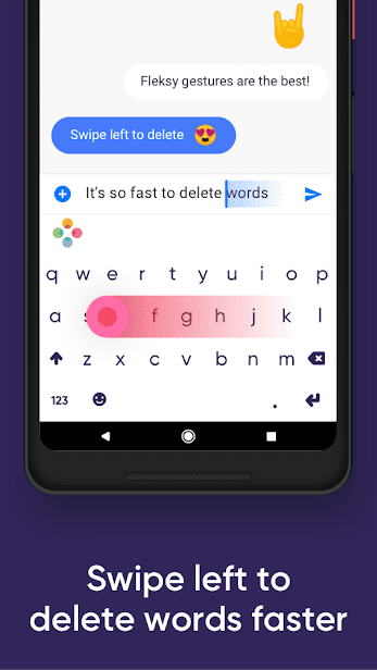 Fleksy клавиатура GIF + emoji скриншот 4