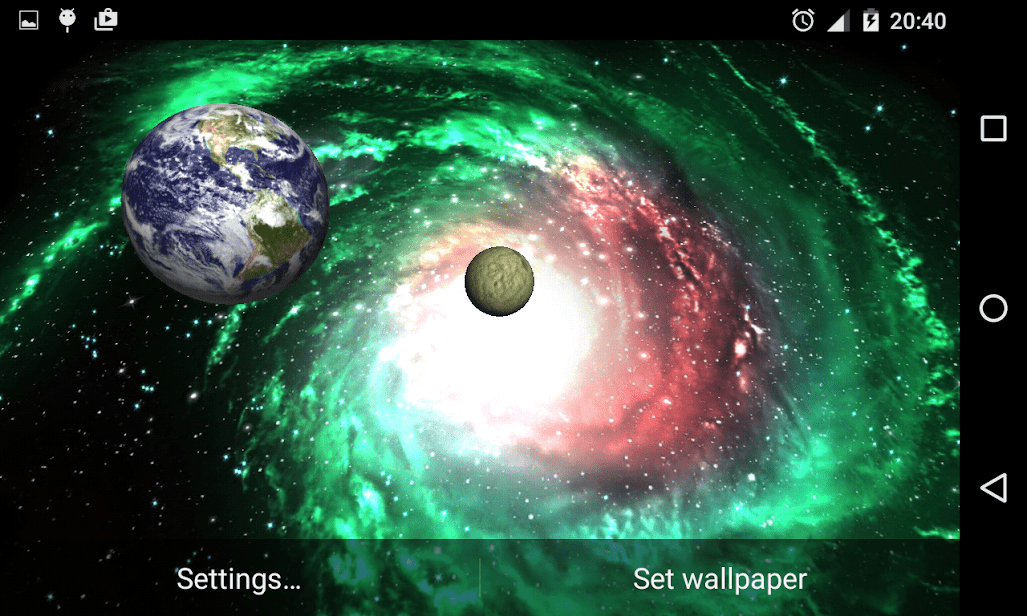 Галактика живые обои 3d скриншот 4