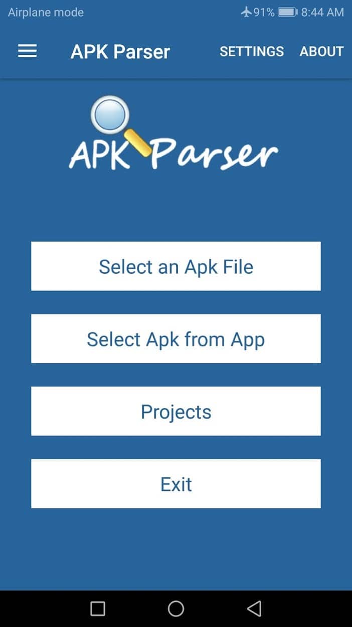 APK Parser скриншот 1