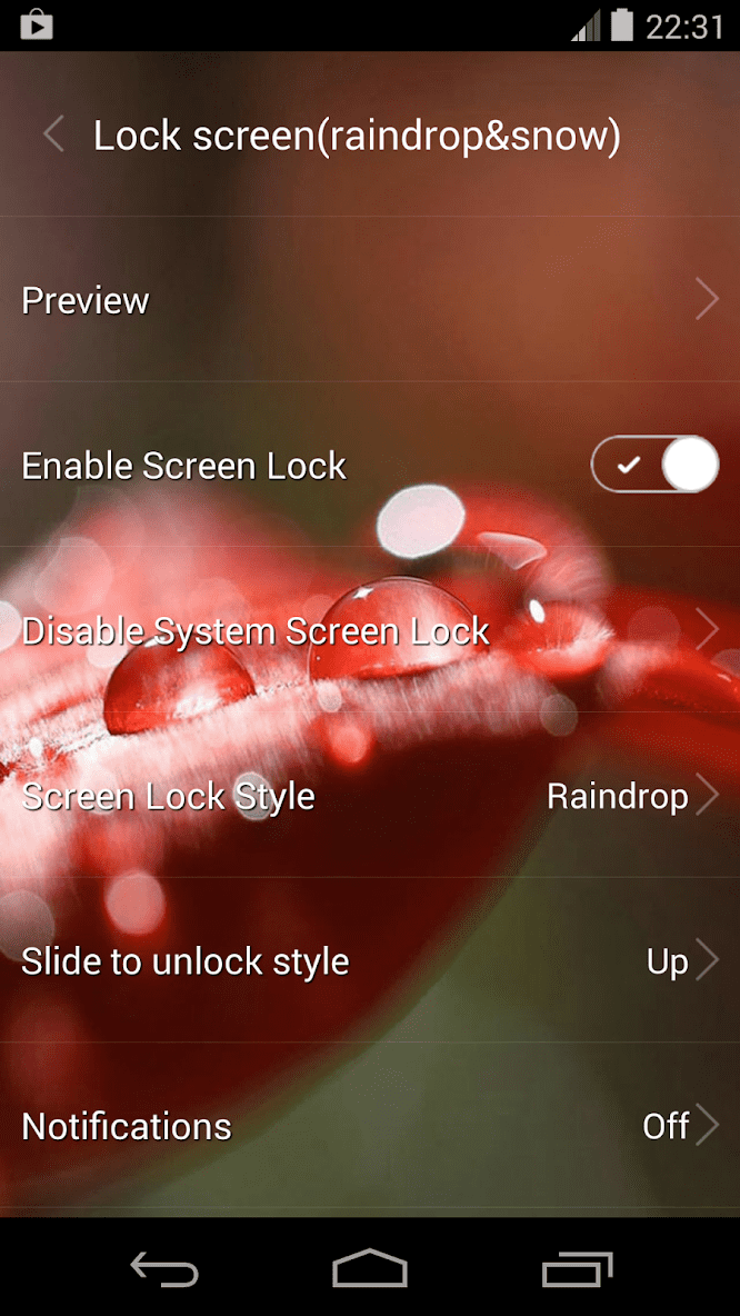 Lock screen (live wallpaper) скриншот 1