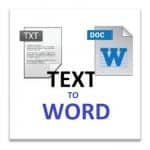 TXT TO WORD logo