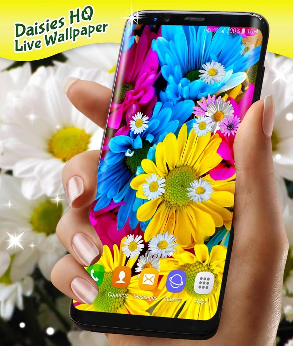 Live Wallpaper 3D Daisy Spring Field Themes скриншот 4