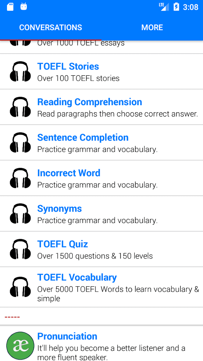 TOEFL Listening скриншот 2