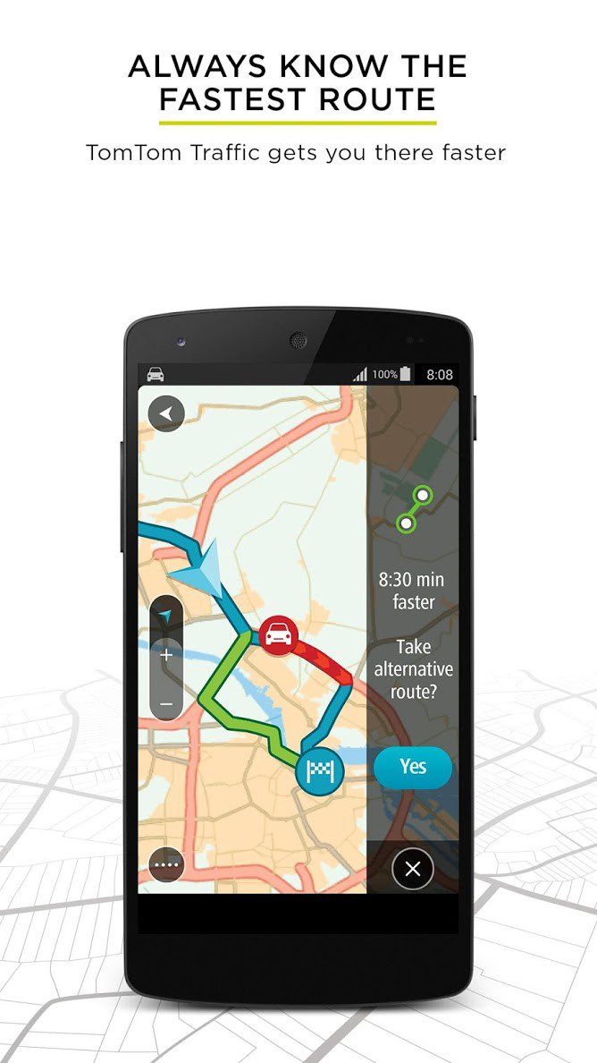 TomTom GPS Navigation - Traffic Alerts & Maps скриншот 1