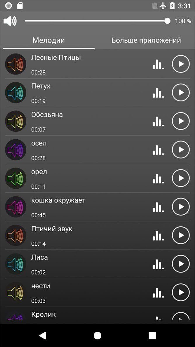 Звуки животных мелодии и обои на андроид скачать бесплатно - androfon.ru
