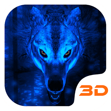 Волк 3D интерактивная тема logo