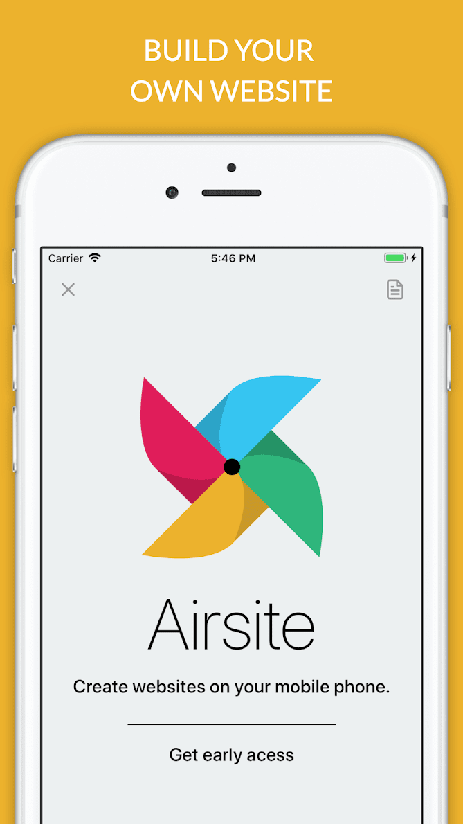 Airsite - Конструктор Сайтов скриншот 1