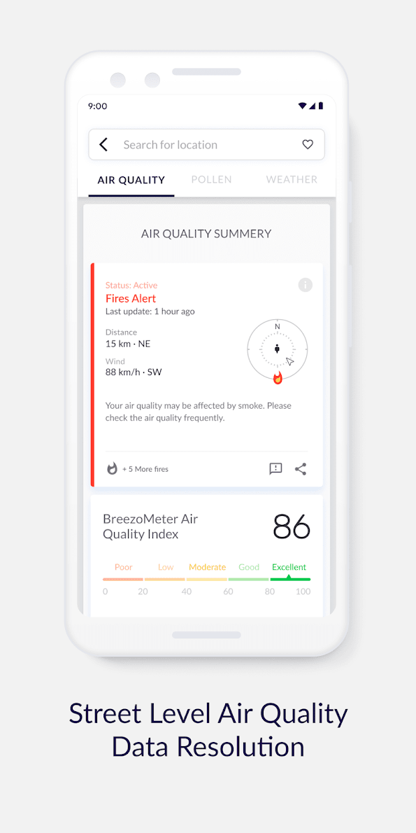 Air Quality Index BreezoMeter скриншот 4