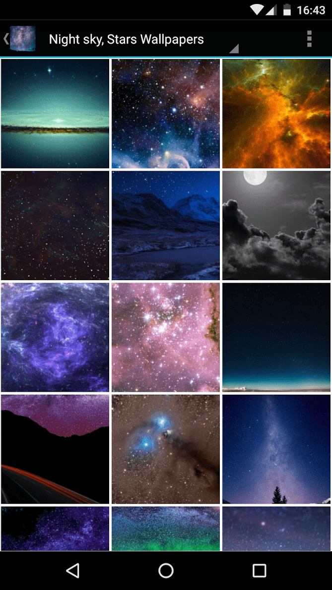Ночное небо и звезды скриншот 2