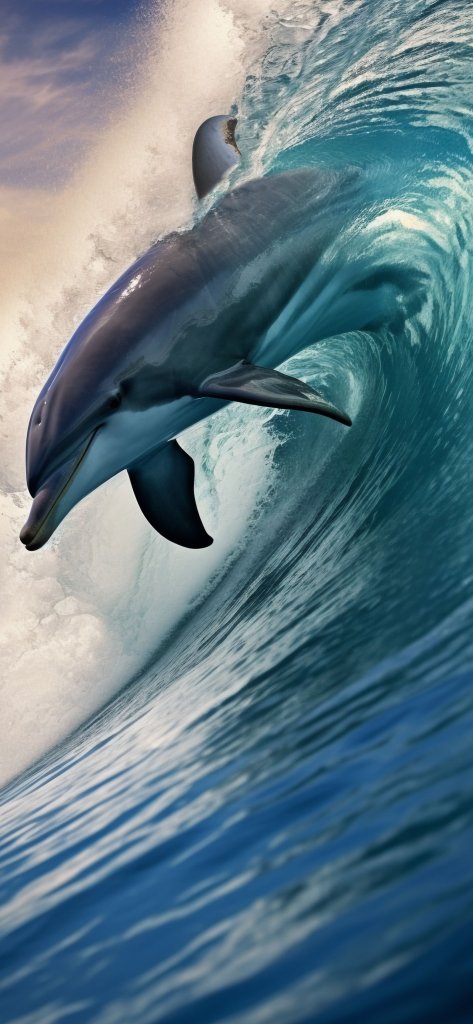 обои дельфины