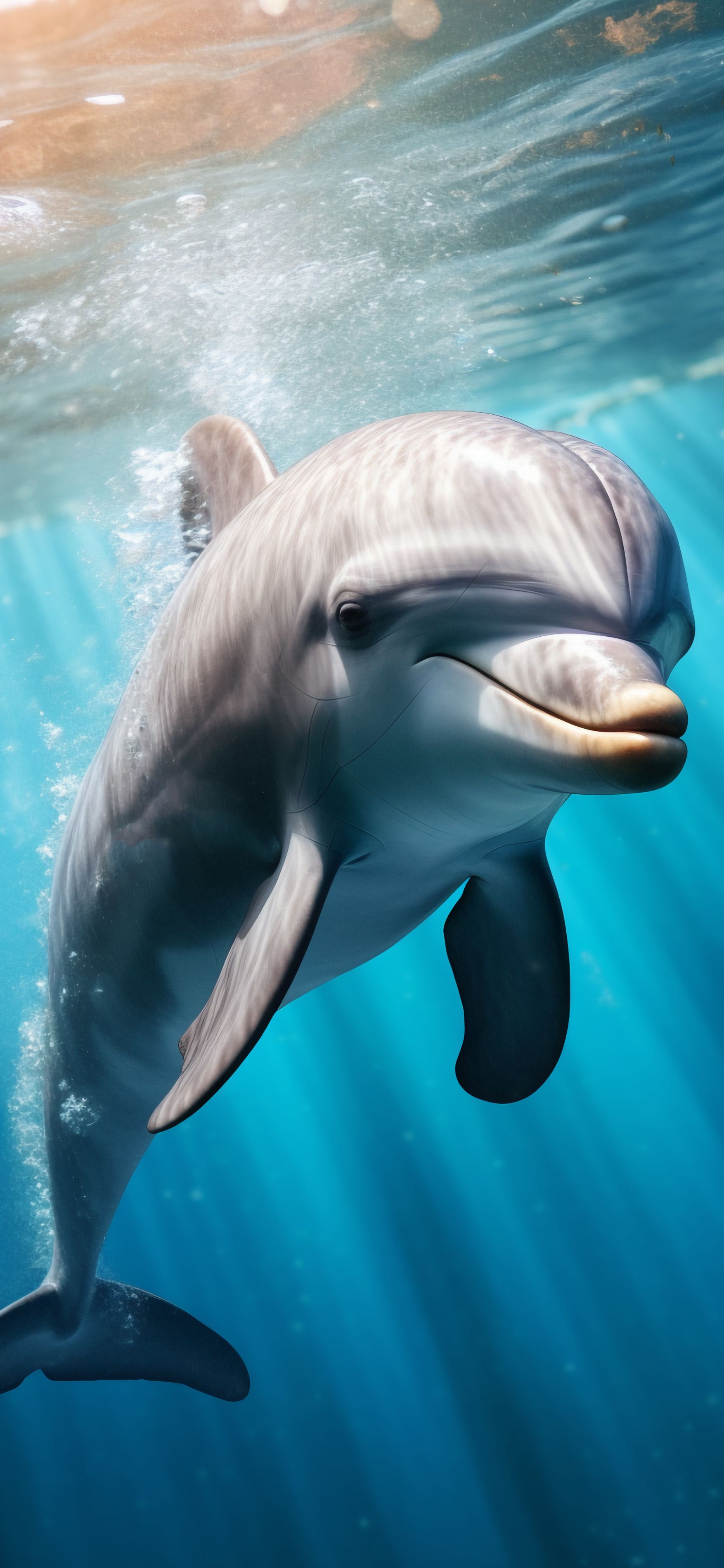 обои дельфин