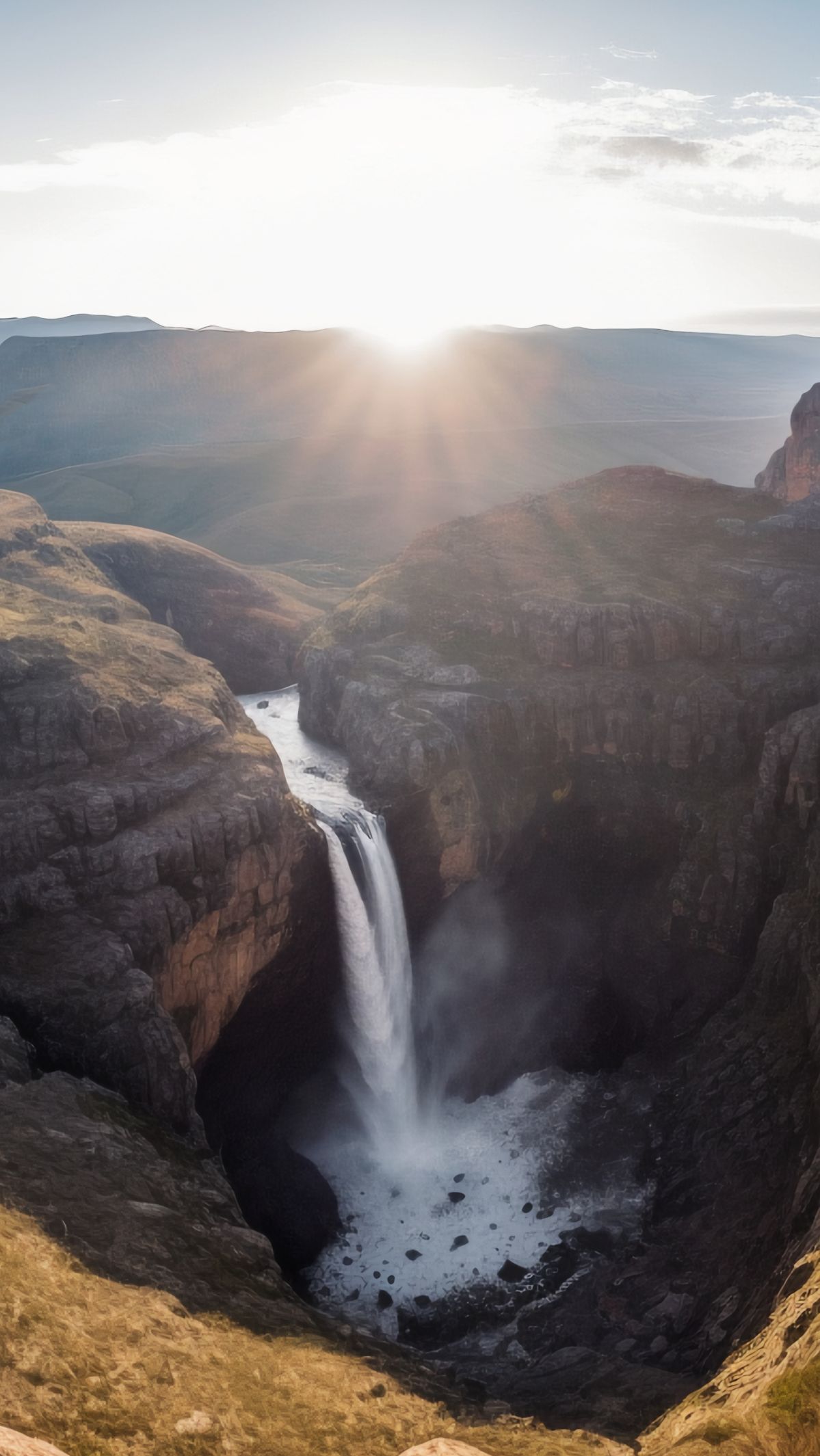 обои водопад