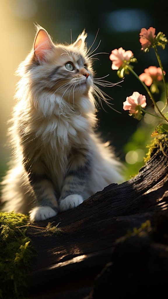 обои кошечка